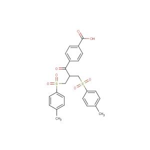 4-(3-tosyl-2-(tosylmethyl)propanoyl)benzoic acid