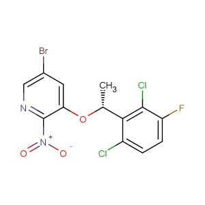 (R)-5-bromo-3-(1-(2,6-dichloro-3-fluorophenyl)ethoxy)-2-nitropyridine