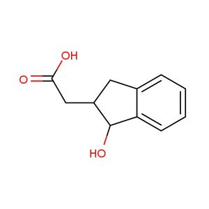 2-(1-hydroxy-2,3-dihydro-1H-inden-2-yl)acetic acid