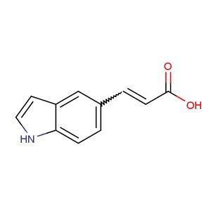 3-(1H-indol-5-yl)-acrylic acid