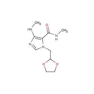 1-((1,3-dioxolan-2-yl)methyl)-N-methyl-4-(methylamino)-1H- imidazole-5-carboxamide