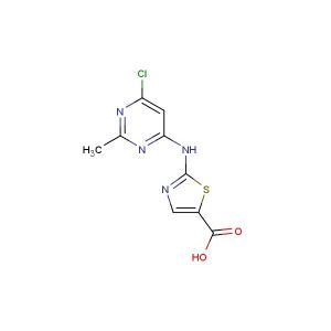 2-((6-chloro-2-methylpyrimidin-4-yl)amino)thiazole-5-carboxylic acid