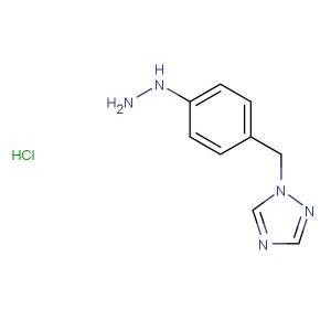 1-(4-hydrazineylbenzyl)-1H-1,2,4-triazole hydrochloride