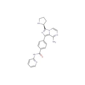 (S)-4-(8-amino-3-(pyrrolidin-2-yl)imidazo[1,5-a]pyrazin-1-yl)-N-(pyridin-2-yl)benzamide