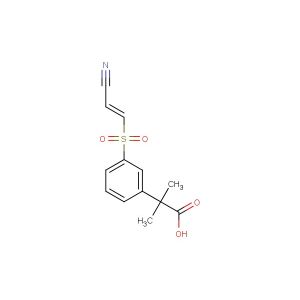 (E)-2-(3-(2-cyanovinylsulfonyl)phenyl)-2-methylpropanoic acid