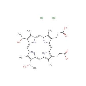 Hematoporphyrin dihydrochloride(Synonyms: Hematoporphyrin IX dihydrochloride)