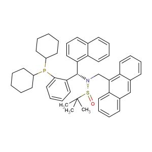 [S(R)]-N-(anthracen-9-ylmethyl)-N-((S)-(2-(dicyclohexylphosphanyl)phenyl)(naphthalen-1-yl)methyl)-2-methylpropane-2-sulfinamide