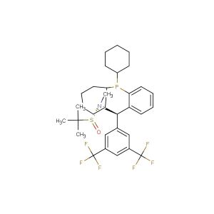 [S(R)]-N-[(R)-3,5-Bis(trifluoromethyl)phenyl][2-(dicyclohexylphosphanyl)phenyl]-N,2-dimethyl-2-propanesulfinamide