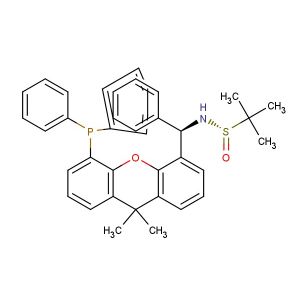 (S)-N-((R)-(5-(Diphenylphosphanyl)-9,9-dimethyl-9H-xanthen-4-yl)(phenyl)methyl)-2-methylpropane-2-sulfinamide