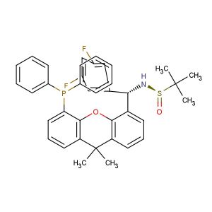 (S)-N-((S)-(3,5-Difluorophenyl)(5-(diphenylphosphino)-9,9-dimethyl-9H-xanthen-4-yl)methyl)-2-methylpropane-2-sulfinamide