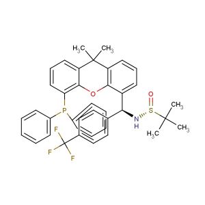 (R)-N-((S)-(5-(diphenylphosphanyl)-9,9-dimethyl-9H-xanthen-4-yl)(4-(trifluoromethyl)phenyl)methyl)-2-methylpropane-2-sulfinamide