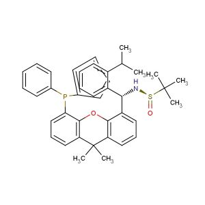 [S(R)]-N-[(S)-(5-(diphenylphosphanyl)-9,9-dimethyl-9H-xanthen-4-yl)(2-isopropylphenyl)methyl]-2-methylpropane-2-sulfinamide
