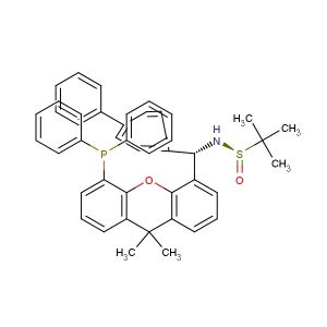 (R)-N-((S)-[1,1'-biphenyl]-4-yl(5-(diphenylphosphaneyl)-9,9-dimethyl-9H-xanthen-4-yl)methyl)-2-methylpropane-2-sulfinamide