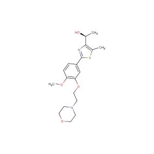 (S)-1-(2-(4-methoxy-3-(2-morpholinoethoxy)phenyl)-5-methylthiazol-4-yl)ethan-1-ol