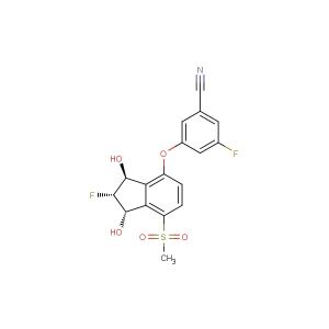3-fluoro-5-(((1S,2R,3S)-2-fluoro-1,3-dihydroxy-7-(methylsulfonyl)-2,3-dihydro-1H-inden-4-yl)oxy)benzonitrile
