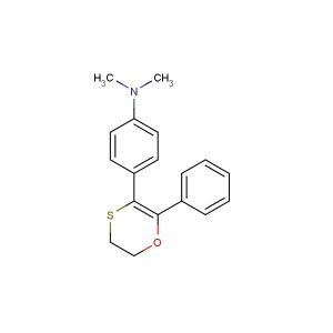 N,N-dimethyl-4-(6-phenyl-2,3-dihydro-1,4-oxathiin-5-yl)aniline