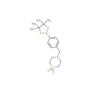 4-[4-(4,4,5,5-tetramethyl[1,3,2]dioxaborolan-2-yl)benzyl]thiomorpholine 1,1-dioxide
