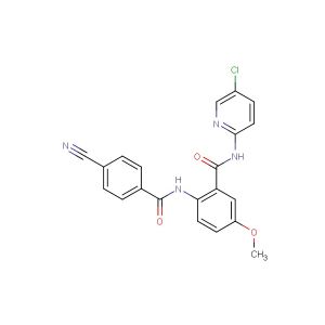 N-(5-chloro-2-pyridinyl)-2-[(4-cyanobenzoyl)amino]-5-methoxybenzamide