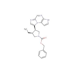(3S,4R)-Benzyl 3-ethyl-4-(3H-imidazo[1,2-a]pyrrolo[2,3-e]pyrazin-8-yl)pyrrolidine-1-carboxylate
