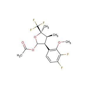 (3S,4S,5R)-3-(3,4-difluoro-2-methoxyphenyl)-4,5-dimethyl-5-(trifluoromethyl)tetrahydrofuran-2-yl acetate