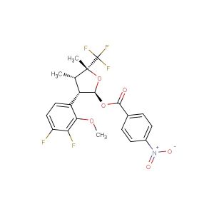 (2S,3S,4S,5R)-3-(3,4-difluoro-2-methoxyphenyl)-4,5-dimethyl-5-(trifluoromethyl)tetrahydrofuran-2-yl 4-nitrobenzoate