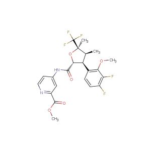 Methyl-4-[[[(2R,3S,4S,5R)-3-(3,4-difluoro-2-methoxyphenyl)tetrahydro-4,5-dimethyl-5-(trifluoromethyl)-2-furanyl]carbonyl]amino]-2-pyridinecarboxylate