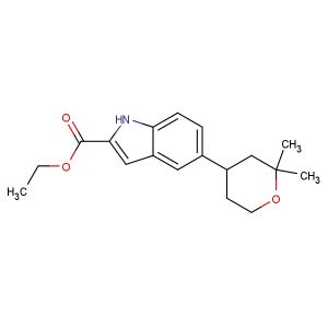 Ethyl 5-(2,2-dimethyltetrahydro-2H-pyran-4-yl)-1H-indole-2-carboxylate