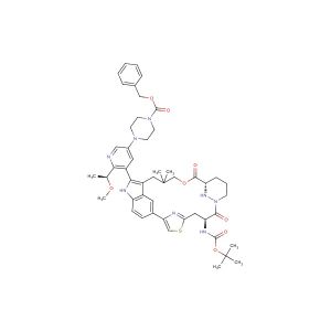 benzyl 4-(5-((63S,4S,Z)-4-((tert-butoxycarbonyl)amino)-10,10-dimethyl-5,7-dioxo-61,62,63,64,65,66-hexahydro-11H-8-oxa-2(4,2)-thiazola-1(5,3)-indola-6(1,3)-pyridazinacycloundecaphane-12-yl)-6-((S)-1-methoxyethyl)pyridin-3-yl)piperazine-1-carboxylate