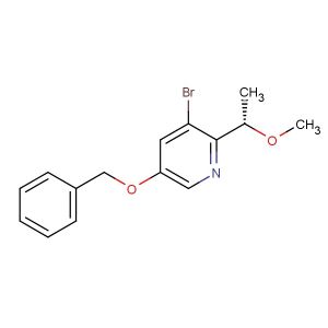 Pyridine, 3-bromo-2-[(1S)-1-methoxyethyl]-5-(phenylmethoxy)-