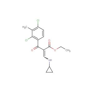 Ethyl 3-(cyclopropylamino)-2-(2,4-dichloro-3-methylbenzoyl)acrylate
