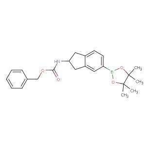 benzyl (5-(4,4,5,5-tetramethyl-1,3,2-dioxaborolan-2-yl)-2,3-dihydro-1H-inden-2-yl)carbamate