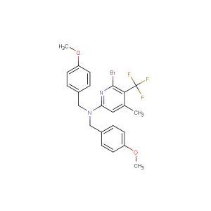 6-bromo-N,N-bis(4-methoxybenzyl)-4-methyl-5-(trifluoromethyl)pyridin-2-amine