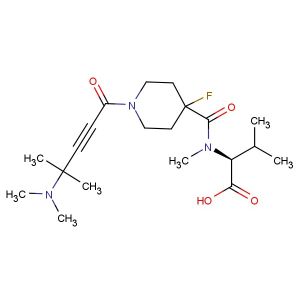 (2S)-2-(1-[1-[4-(dimethylamino)-4-methylpent-2-ynoyl]-4-fluoropiperidin-4-yl]-N-methylformamido)-3-methylbutanoic acid