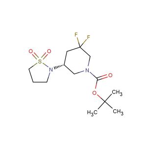 tert-butyl (5R)-5-(1,1-dioxo-1  6,2-thiazolidin-2-yl)-3,3-difluoropiperidine-1-carboxylate