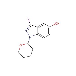 3-iodo-1-(tetrahydro-2H-pyran-2-yl)-1H-indazol-5-ol