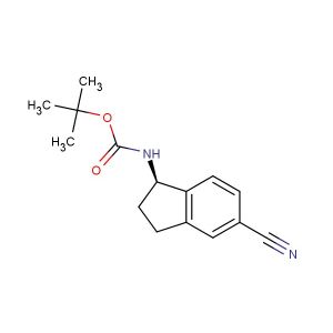tert-butyl (R)-(5-cyano-2,3-dihydro-1H-inden-1-yl)carbamate