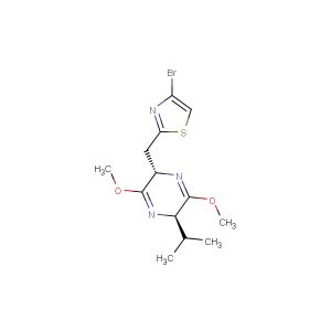 4-bromo-2-(((2S,5R)-5-isopropyl-3,6-dimethoxy-2,5-dihydropyrazin-2-yl)methyl)thiazole