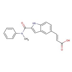 (E)-3-(2-(methyl(phenyl)carbamoyl)-1H-indol-5-yl)acrylic acid