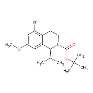 tert-butyl (R)-5-bromo-1-isopropyl-7-methoxy-3,4-dihydroisoquinoline-2(1H)-carboxylate
