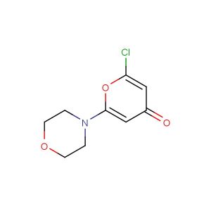 2-chloro-6-morpholino-4H-pyran-4-one