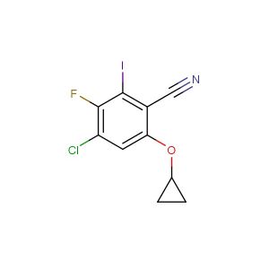 4-chloro-6-cyclopropoxy-3-fluoro-2-iodobenzonitrile