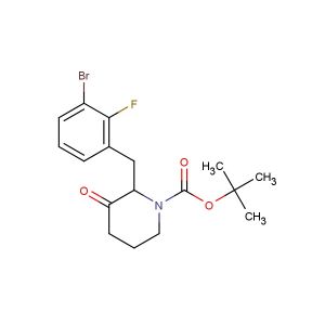 tert-butyl 2-(3-bromo-2-fluorobenzyl)-3-oxopiperidine-1-carboxylate