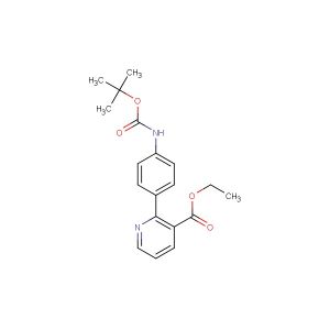 ethyl 2-(4-((tert-butoxycarbonyl)amino)phenyl)nicotinate