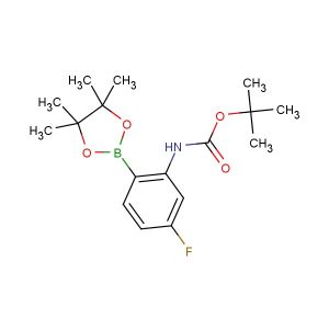 tert-butyl 5-fluoro-2-(4,4,5,5-tetramethyl-1,3,2-dioxaborolan-2-yl)phenylcarbamate