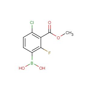 (4-chloro-2-fluoro-3-(methoxycarbonyl)phenyl)boronic acid