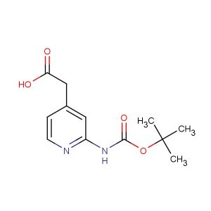 2-(2-((tert-butoxycarbonyl)amino)pyridin-4-yl)acetic acid