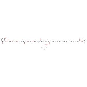 (S)-21,39-di-tert-butyl 1-(2,5-dioxopyrrolidin-1-yl) 9,18,23-trioxo-2,5,11,14-tetraoxa-8,17,22-triazanonatriacontane-1,21,39-tricarboxylate