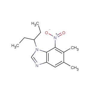 5,6-dimethyl-7-nitro-1-(pentan-3-yl)-1H-benzo[d]imidazole