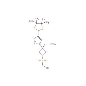 2-(1-(ethylsulfonyl)-3-(4-(4,4,5,5-tetramethyl-1,3,2-dioxaborolan-2-yl)-1H-pyrazol-1-yl)azetidin-3-yl)acetonitrile