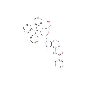 N-(9-(6-(hydroxymethyl)-4-tritylmorpholin-2-yl)-9H-purin-6-yl)benzamide